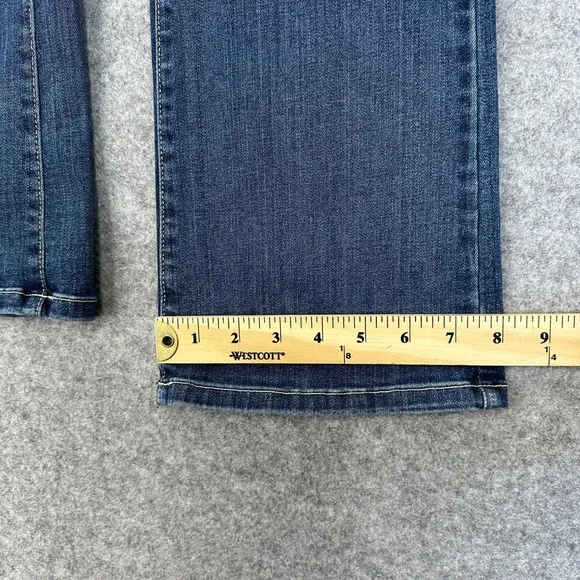 NYDJ Barbara Bootcut Jeans Womens 8 Blue Denim Medium Wash Lift & Tuck Stretch - Picture 11 of 13